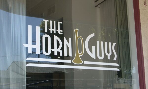 The Horn Guys Printing on Glass Doors