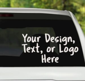 An ad for windshield decal options